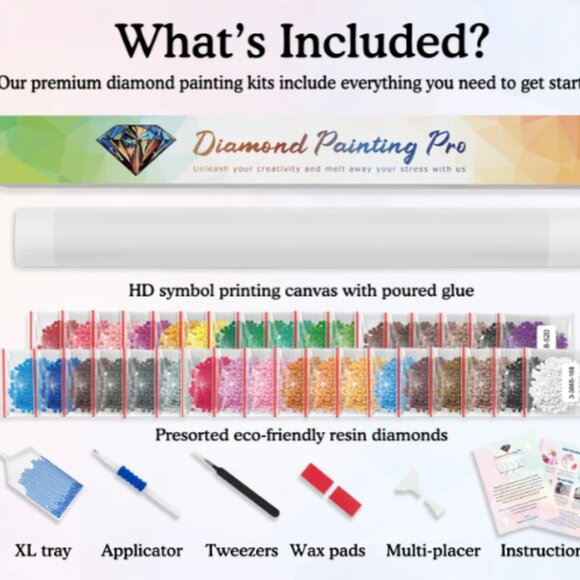 Diamond Painting DIY Craft Kit - Flower Mandalas - Picture 3 of 3